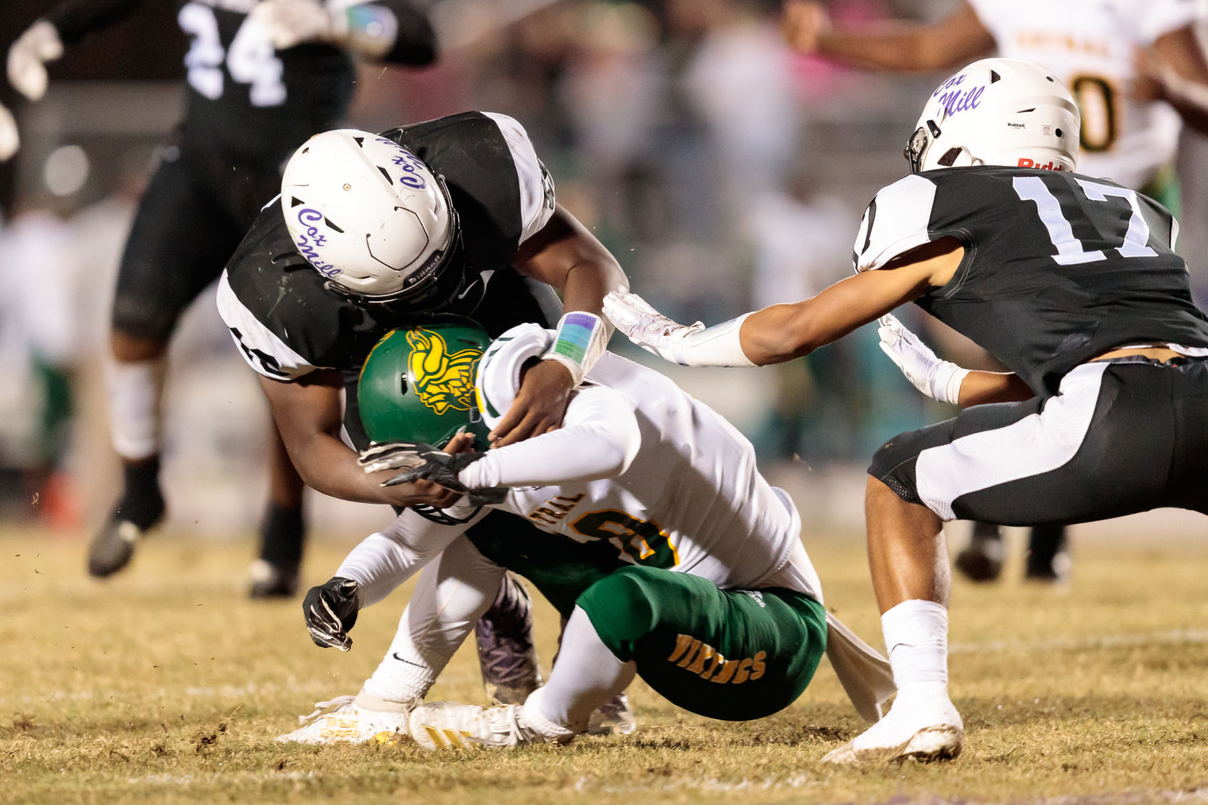 Cox Mill defeats Central Cabarrus 31-6 on Senior Night.